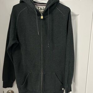 TNA Black Full-Zip Hoodie Sweatshirt